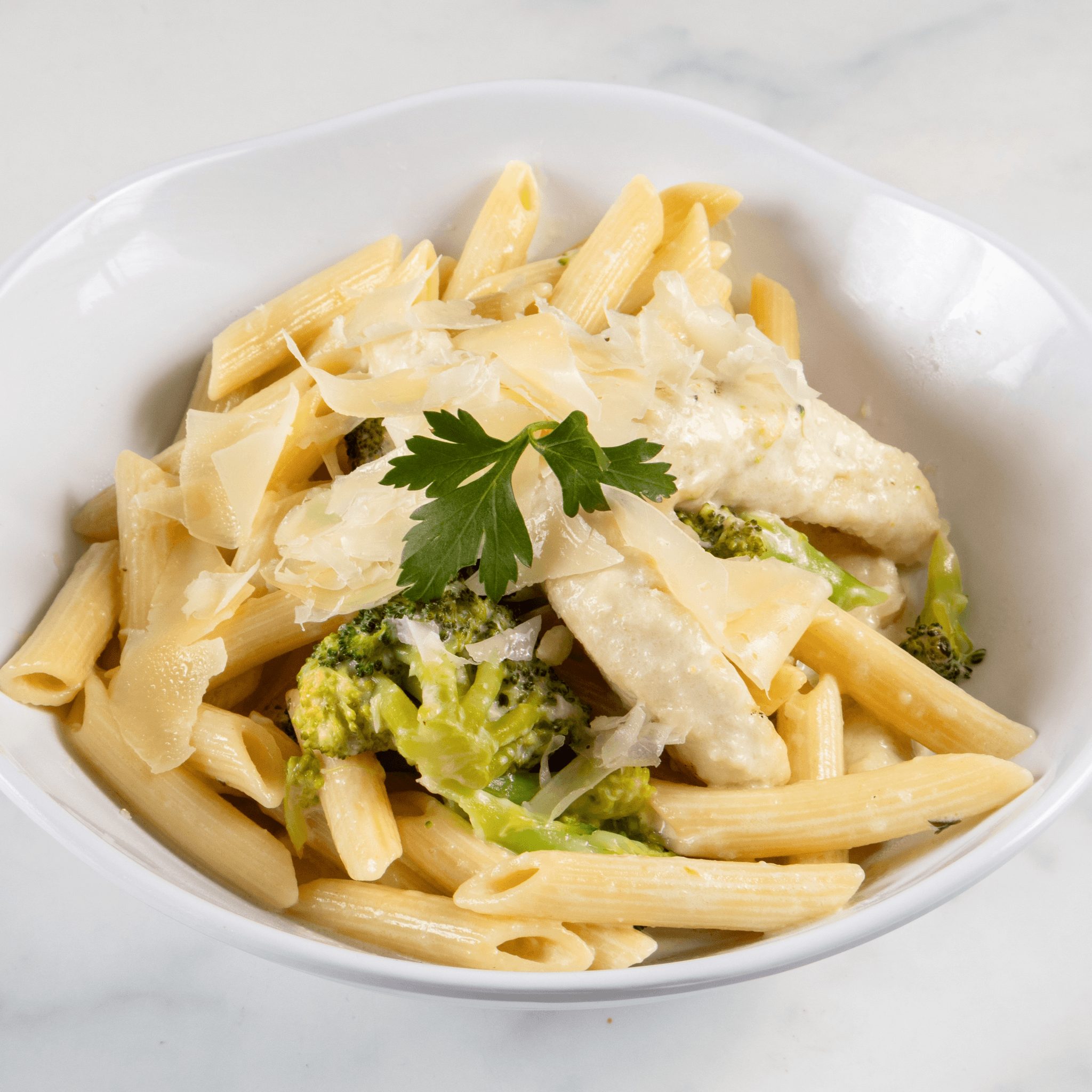Chicken Alfredo.